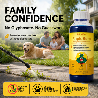 ✨ From Stubborn Weeds to Pristine Yard! | ⏱️ See Visible Wilting in Just 4 Hours! | RZXEA™ RapidBurn Contact Herbicide