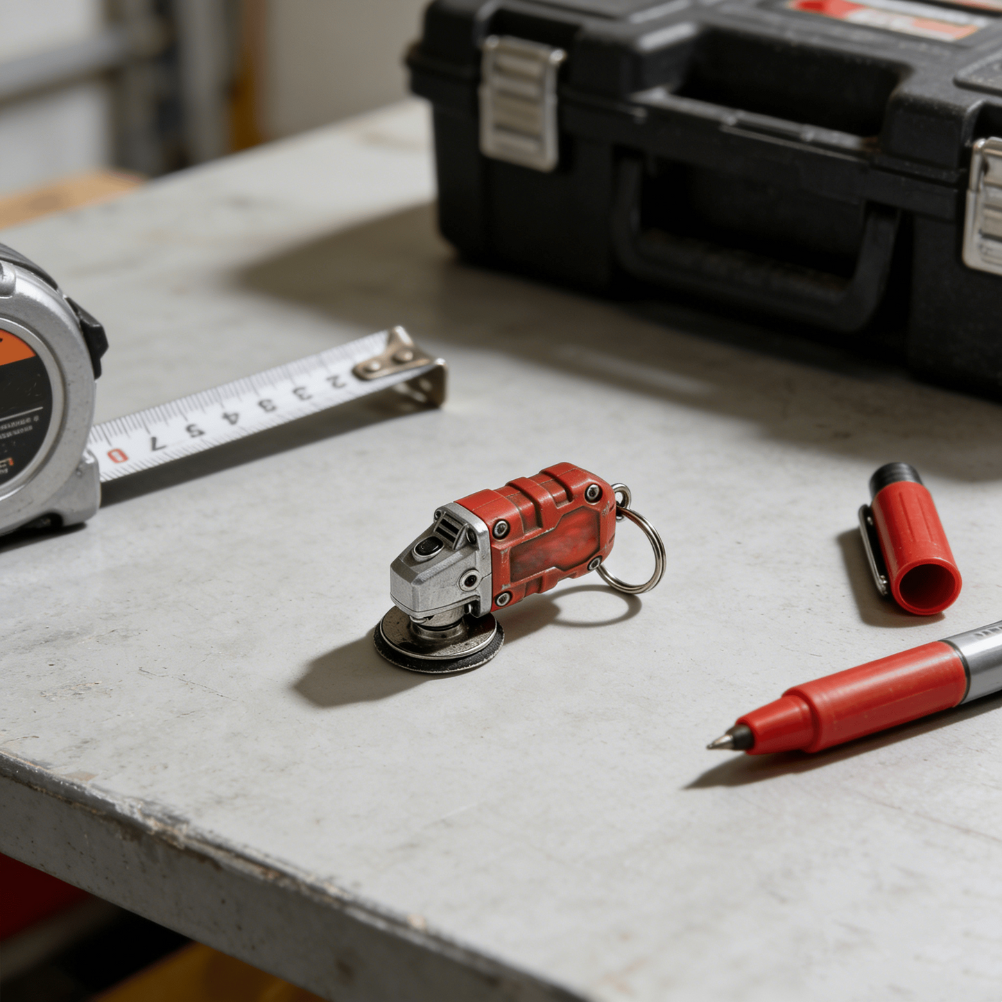 CZTICLE®🛠️2-in-1  Mini Grinder Keychain: On-the-Go Smoothing Tool + Tool Enthusiast Collectible