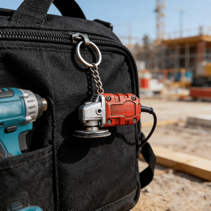 CZTICLE®🛠️2-in-1  Mini Grinder Keychain: On-the-Go Smoothing Tool + Tool Enthusiast Collectible
