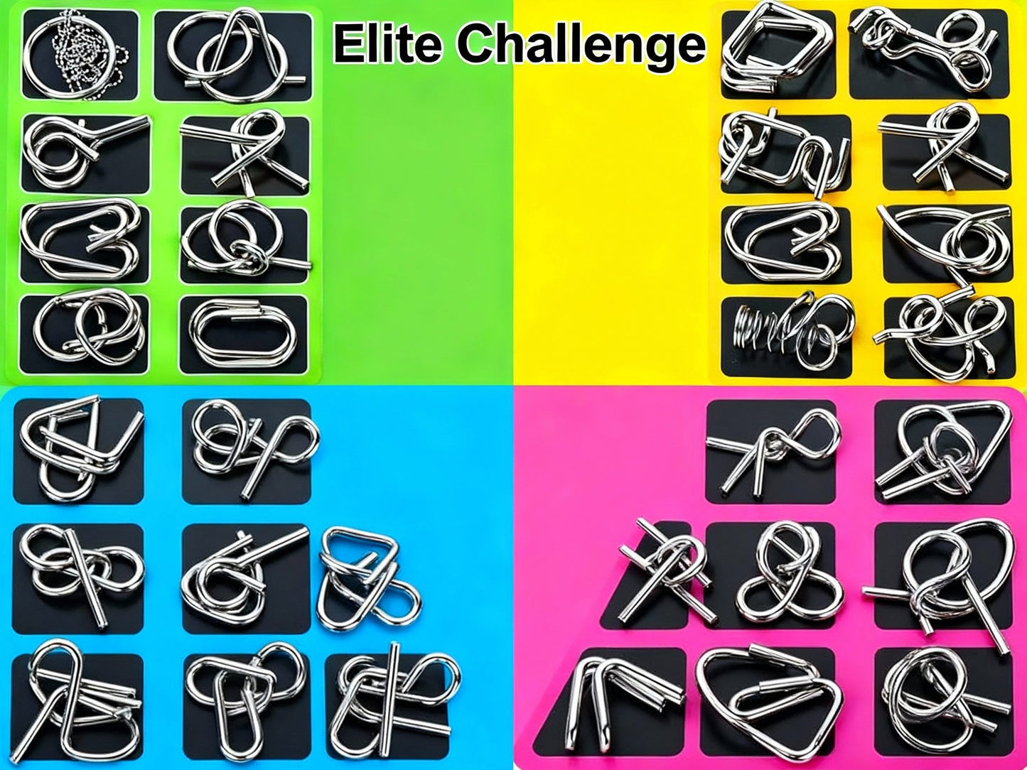 AEXZR® Metal Brain Teaser Puzzles | The Ultimate Screen-Free Challenge