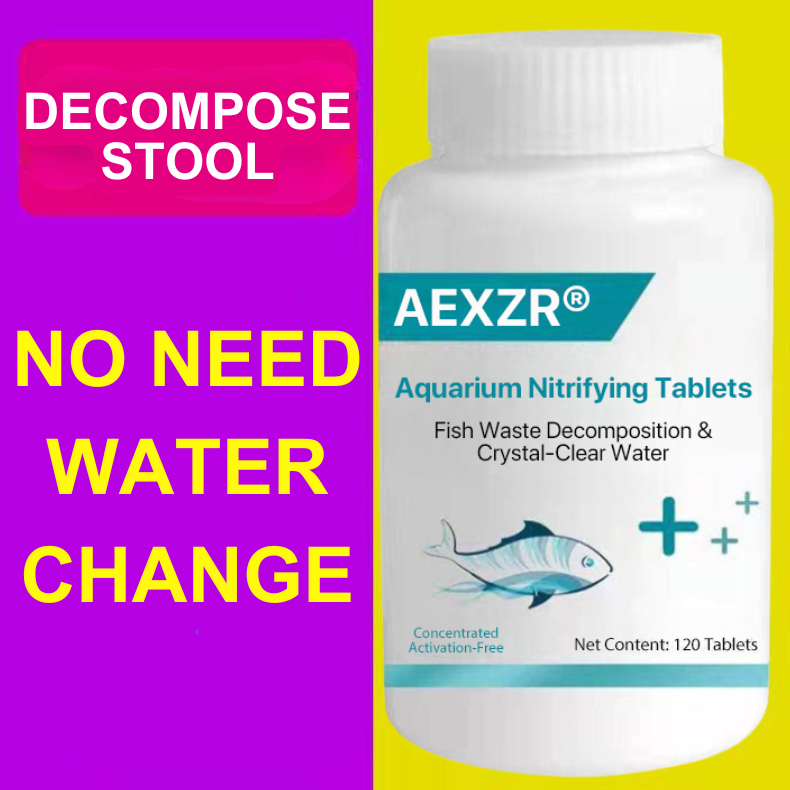 AEXZR® Aquarium Nitroglycerin. - Fish. Clear and bright water