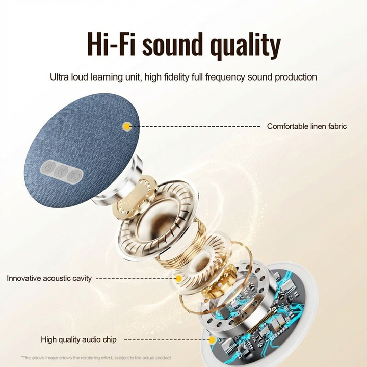 🌟 Official Store | 🛡️ Sleep Better Without Earbuds! CZTICLE® Bone Conduction Bedside Speaker