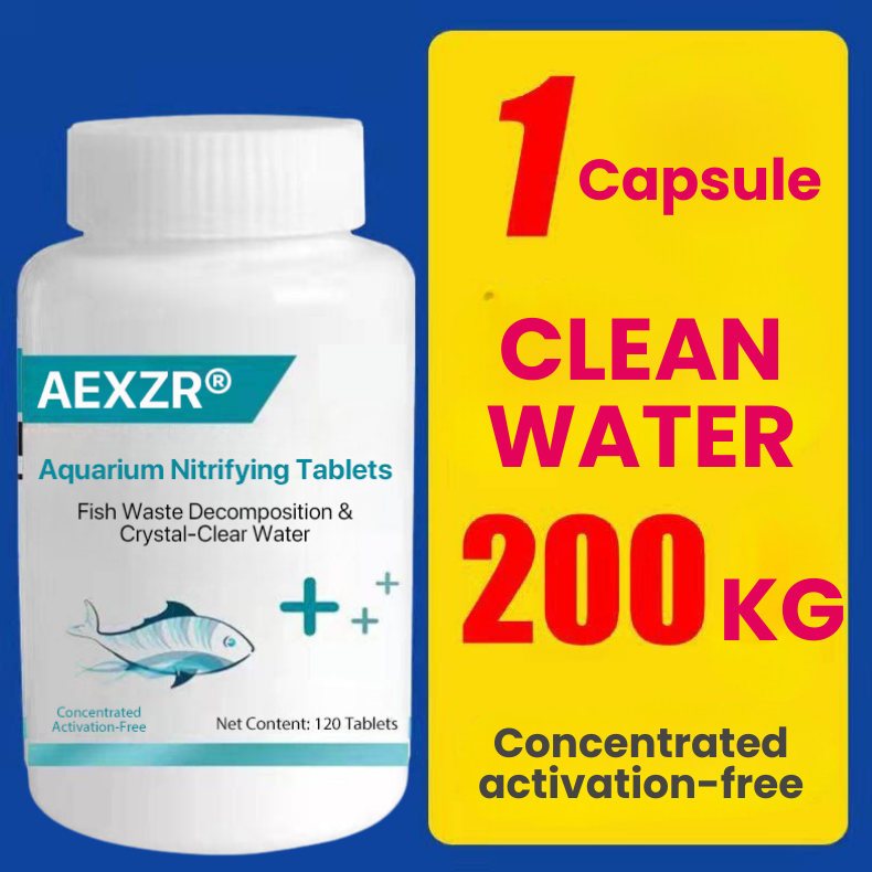 AEXZR® Aquarium Nitroglycerin. - Fish. Clear and bright water