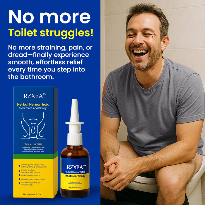 🏆 Fast Acting Herbal Hemorrhoid Relief Spray | 360° Mess-Free Application, Soothes Pain & Swelling Instantly ✨ RZXEA™ Herbal Hemorrhoid Anal Spray