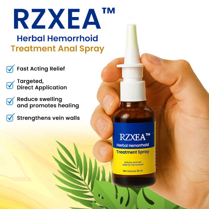 🏆 Fast Acting Herbal Hemorrhoid Relief Spray | 360° Mess-Free Application, Soothes Pain & Swelling Instantly ✨ RZXEA™ Herbal Hemorrhoid Anal Spray