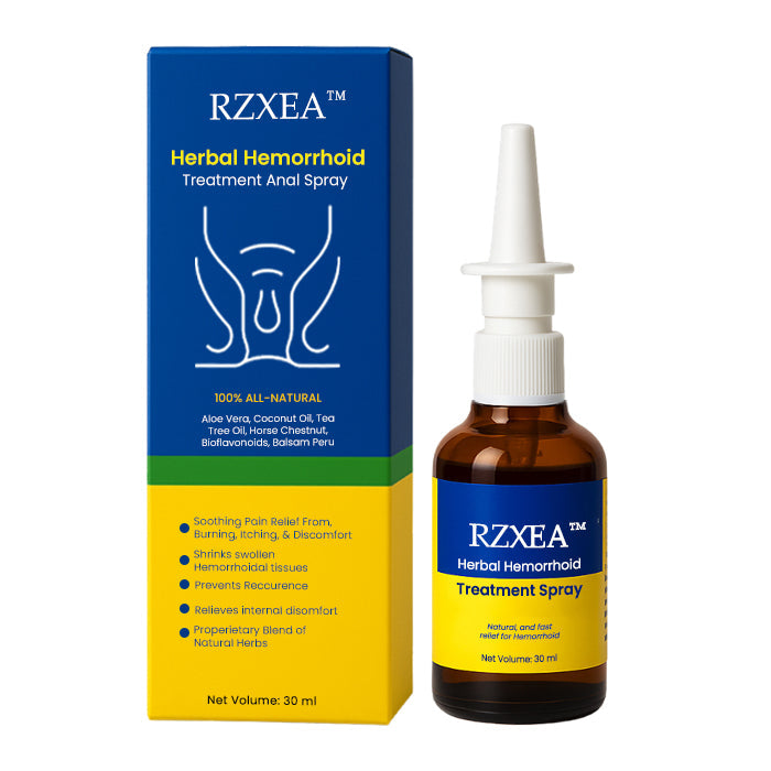 🏆 Fast Acting Herbal Hemorrhoid Relief Spray | 360° Mess-Free Application, Soothes Pain & Swelling Instantly ✨ RZXEA™ Herbal Hemorrhoid Anal Spray