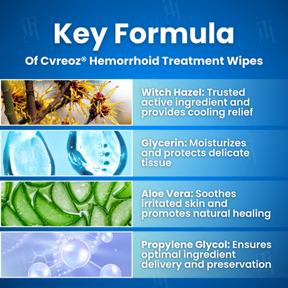 RZXEA™Hemorrhoid Treatment Wipes