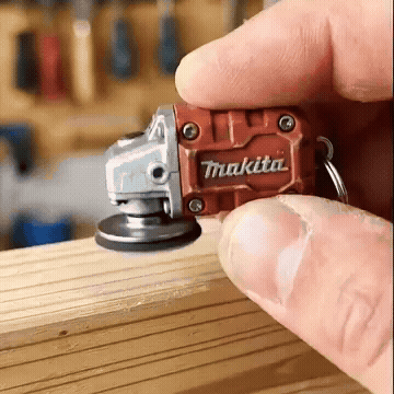 CZTICLE®🛠️2-in-1  Mini Grinder Keychain: On-the-Go Smoothing Tool + Tool Enthusiast Collectible