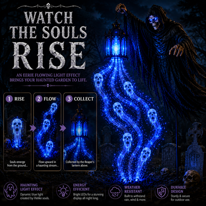 ⚡⚡⚡LAST 44 PCS LEFT!!! 🎁Today 50% OFF🎁💀Halloween Soul Harvester Animated Garden Light
