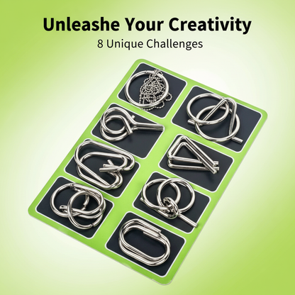 AEXZR® Metal Brain Teaser Puzzles | The Ultimate Screen-Free Challenge