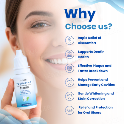 🌟 Official Store | 🛡️ Rebuild Enamel With Postbiotics Science! AEXZR® Anti-Plaque Oral Serum