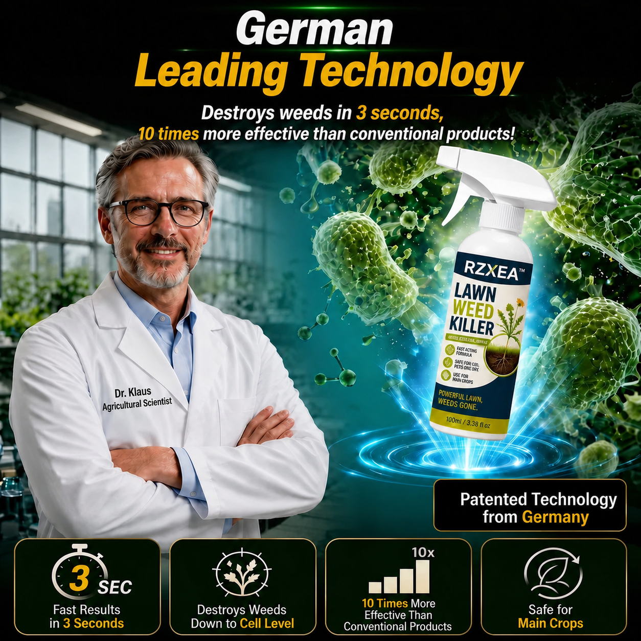 ⚡ [Easy and stress-free weeding in the garden] Herbicide for domestic use