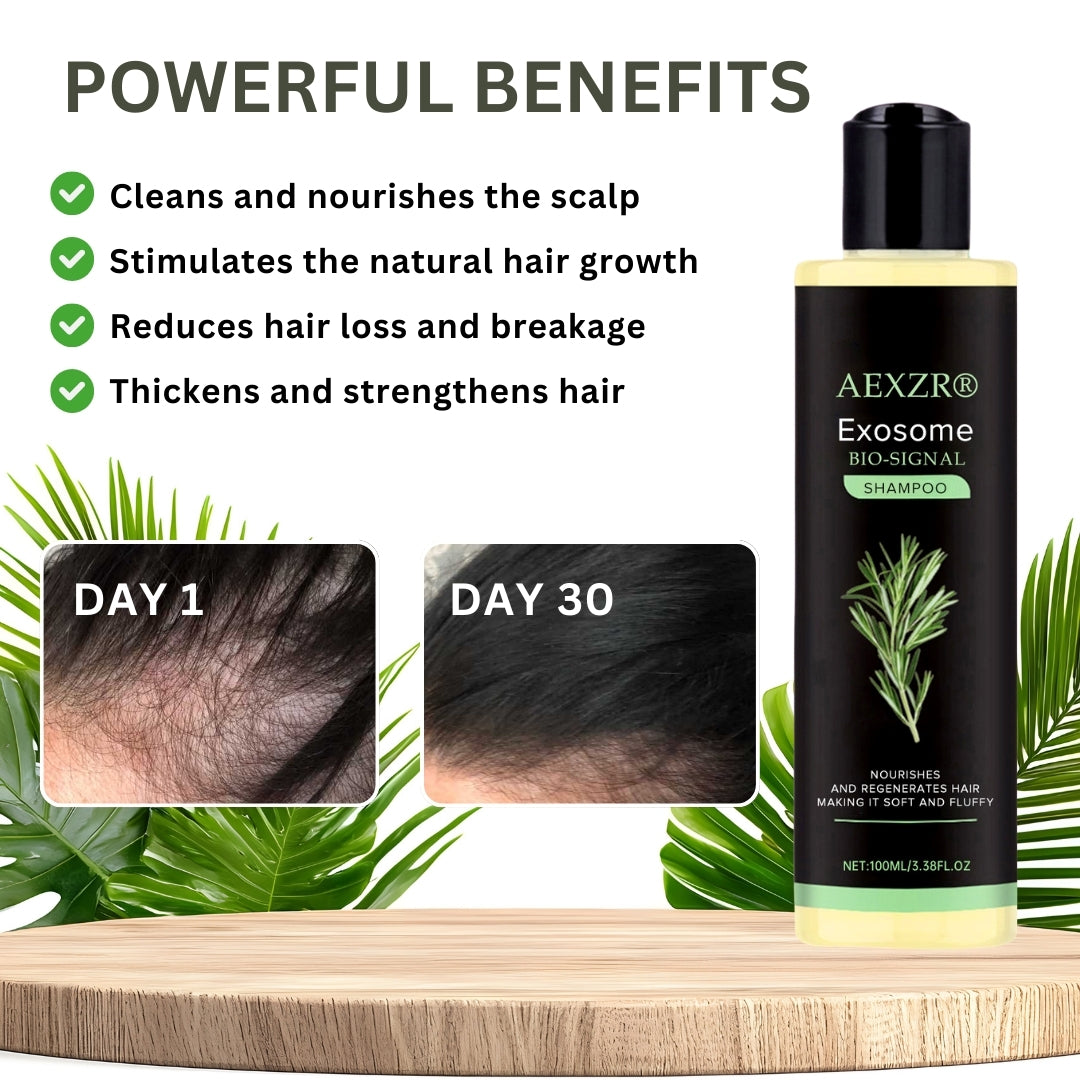 AEXZR® Clinical Exosome Therapy Shampoo | Bio-Signal Hair Regrowth System