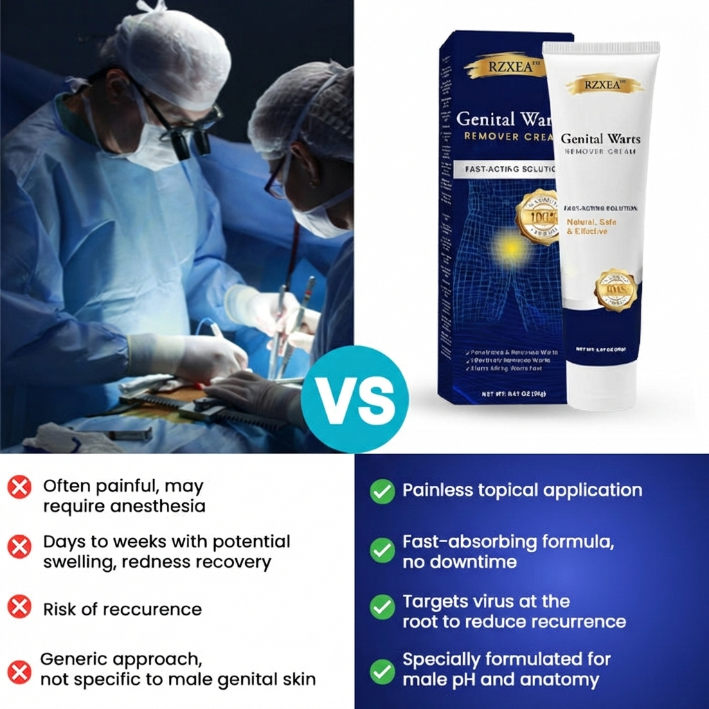 🌟 Official Store | 🛡️ Painless Removal in Just 3 Days! Clinical-Grade Sensitive Formula. RZXEA™ Genital Warts Remover Cream