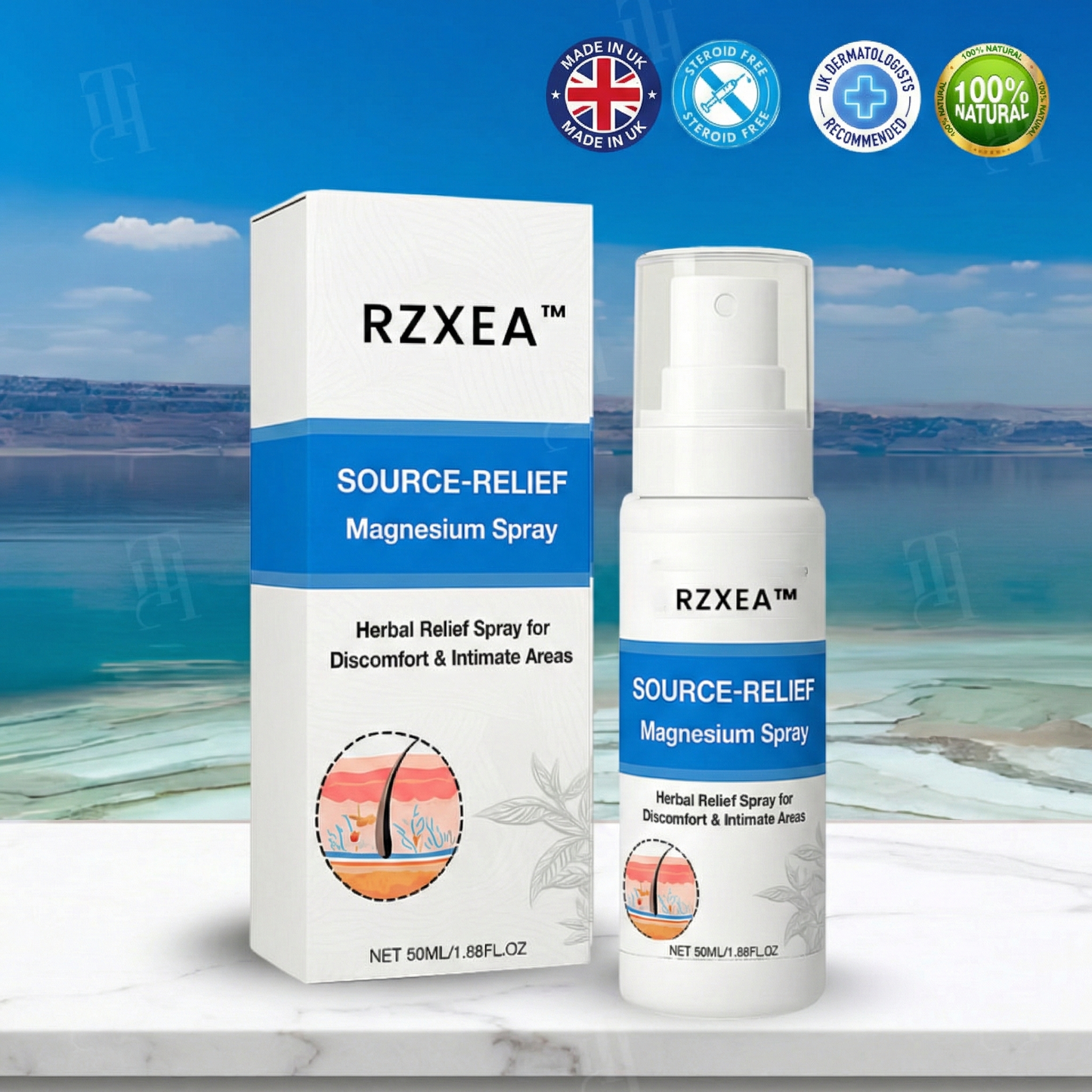 🌟 Official Store | 🛡️ FINAL HOURS! Escape the Steroid Cycle Before Price Hike! RZXEA™ Magnesium Reset Spray