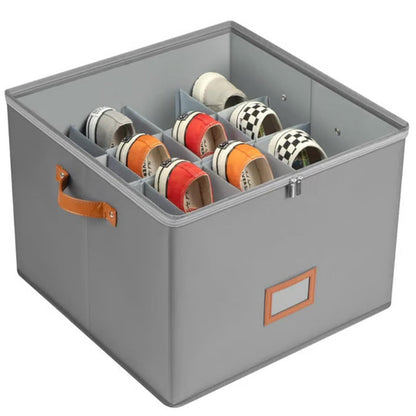 👟 50% OFF NOW!📦Shoe Storage Box for Closet Foldable Organiser with Clear Lid & Reinforced Handles Fits 16-Pair Slippers Space-Saving Bin for Closet Organisation✨