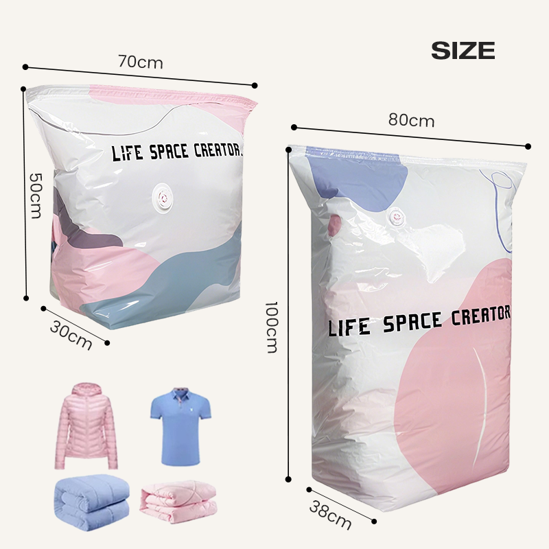 ⚡⚡⚡LAST 44 PCS LEFT!!! 🌸Last Day Buy 2 Get 1 Free💗No-Pump 3D Vacuum Storage Bags