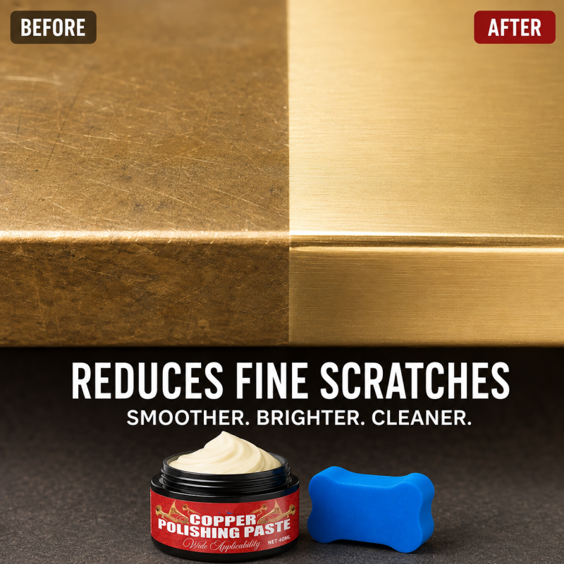 🥳50% OFF! Copper Brass Polish Paste – Restores tarnished brass, Removes oxidation & fine scratches – perfect for antiques & instruments! 🎺🛡️
