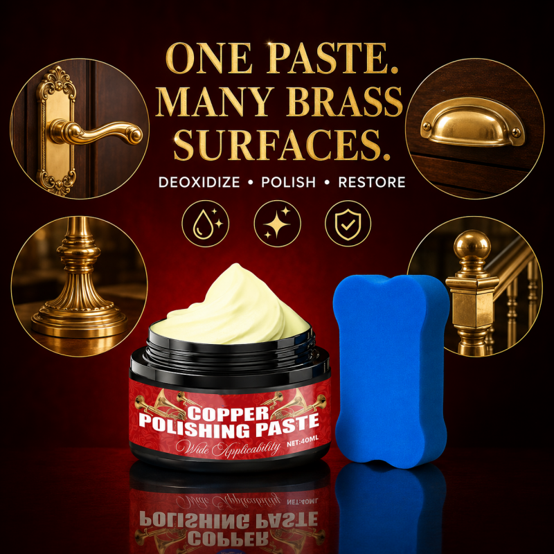 🥳50% OFF! Copper Brass Polish Paste – Restores tarnished brass, Removes oxidation & fine scratches – perfect for antiques & instruments! 🎺🛡️