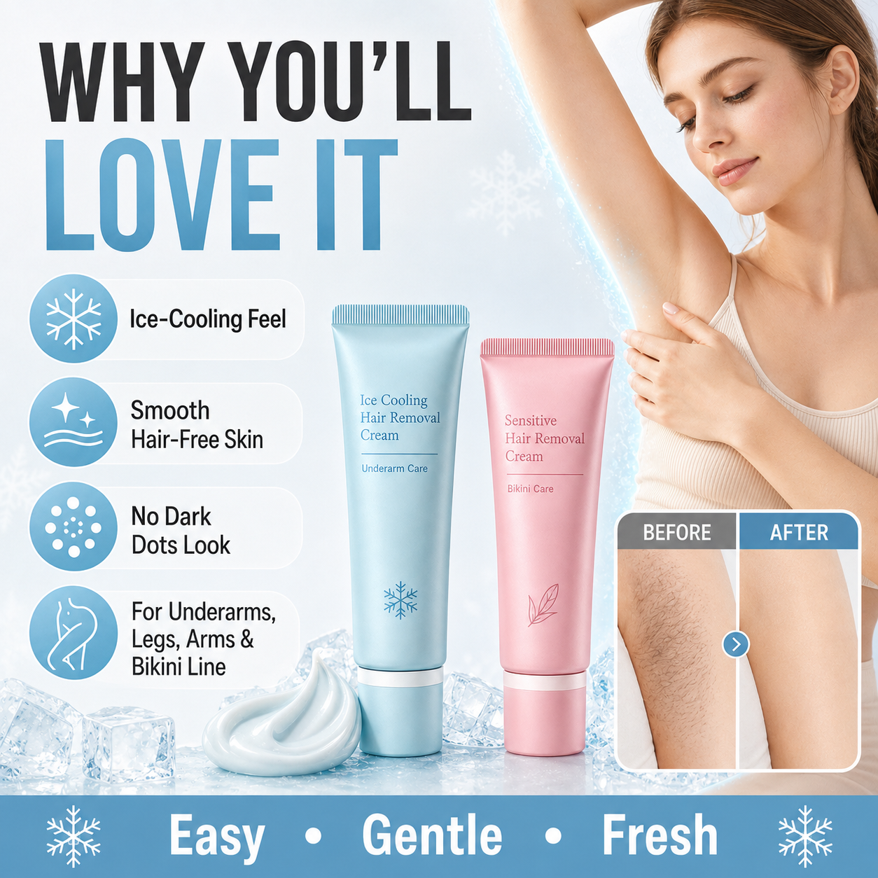 ⚡⚡⚡LAST 44 PCS LEFT!!! Gentle Hair Removal Cream
