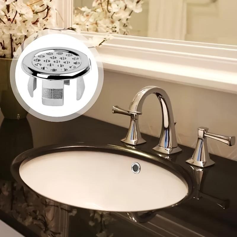 Round Bathroom Sink Basin Overflow Hole Cover